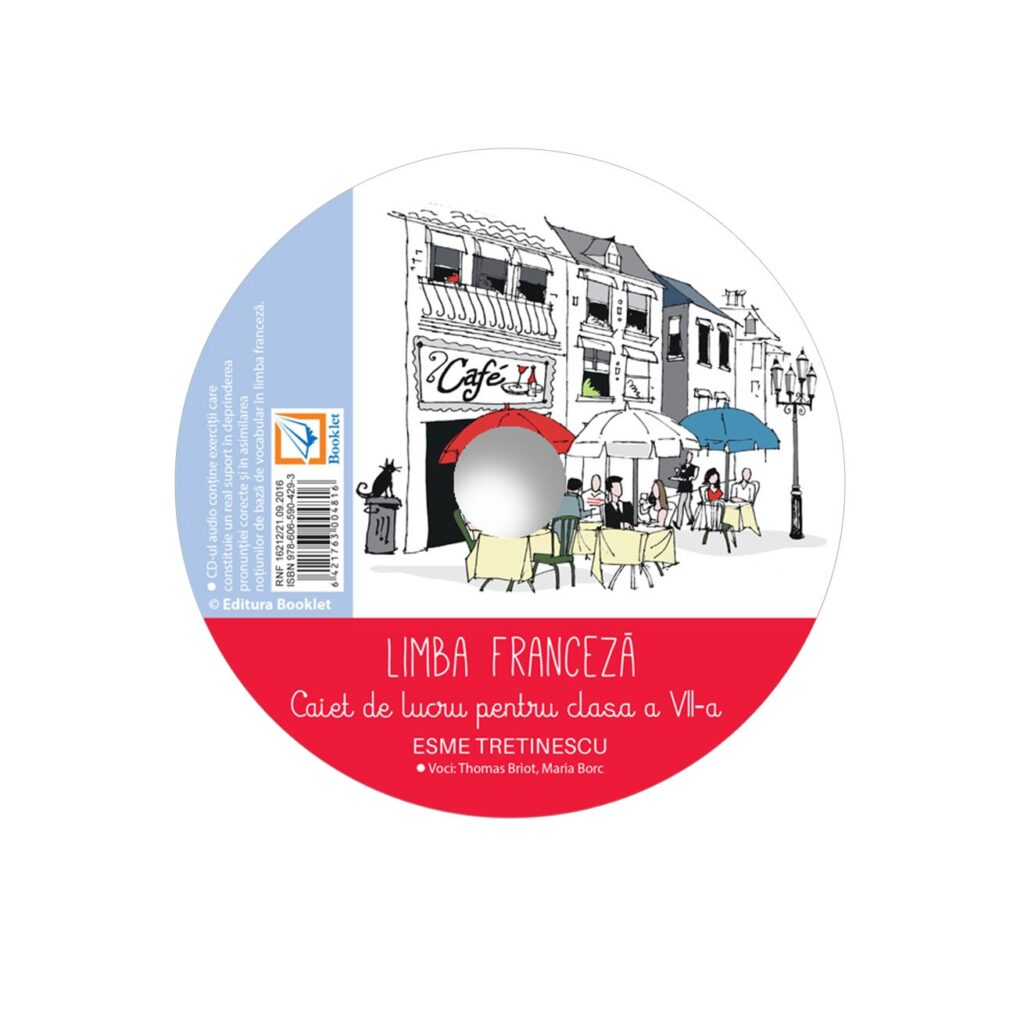 CD audio pentru Limba franceză – caiet de lucru pentru clasa a VII
